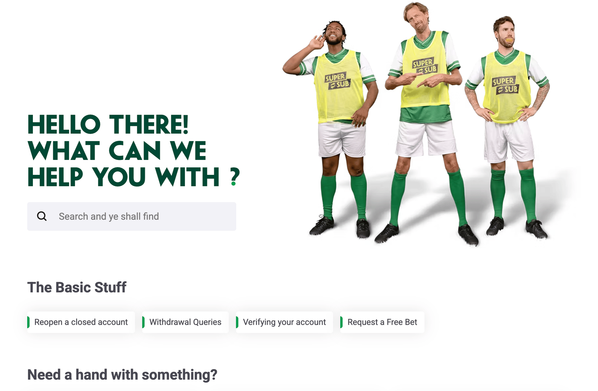 Paddy Power help centre