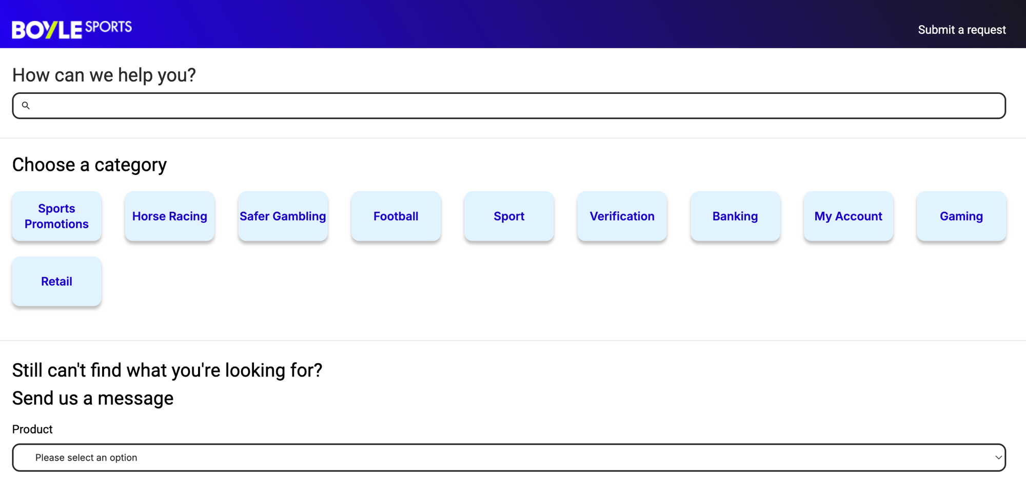 BoyleSports' Help Centre BoyleSports' Help Centre