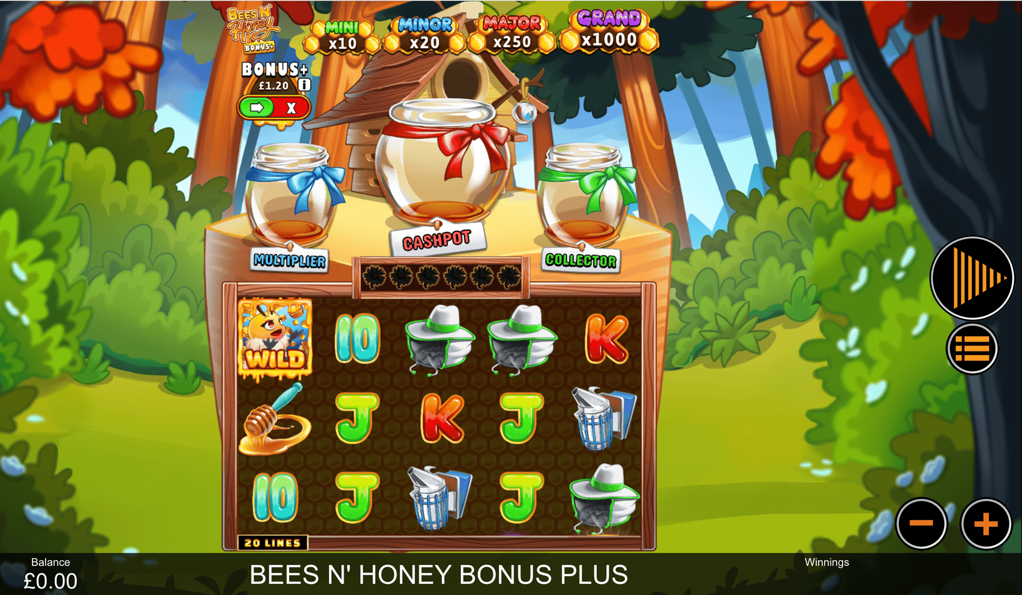 Bwin casino gameplay: Bees n' Honey Bonus Plus
