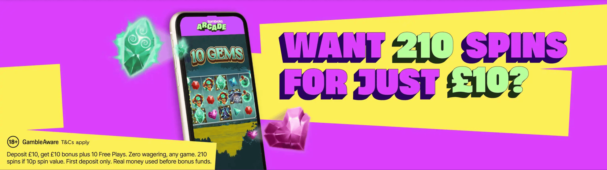 Tombola Arcade welcome offer