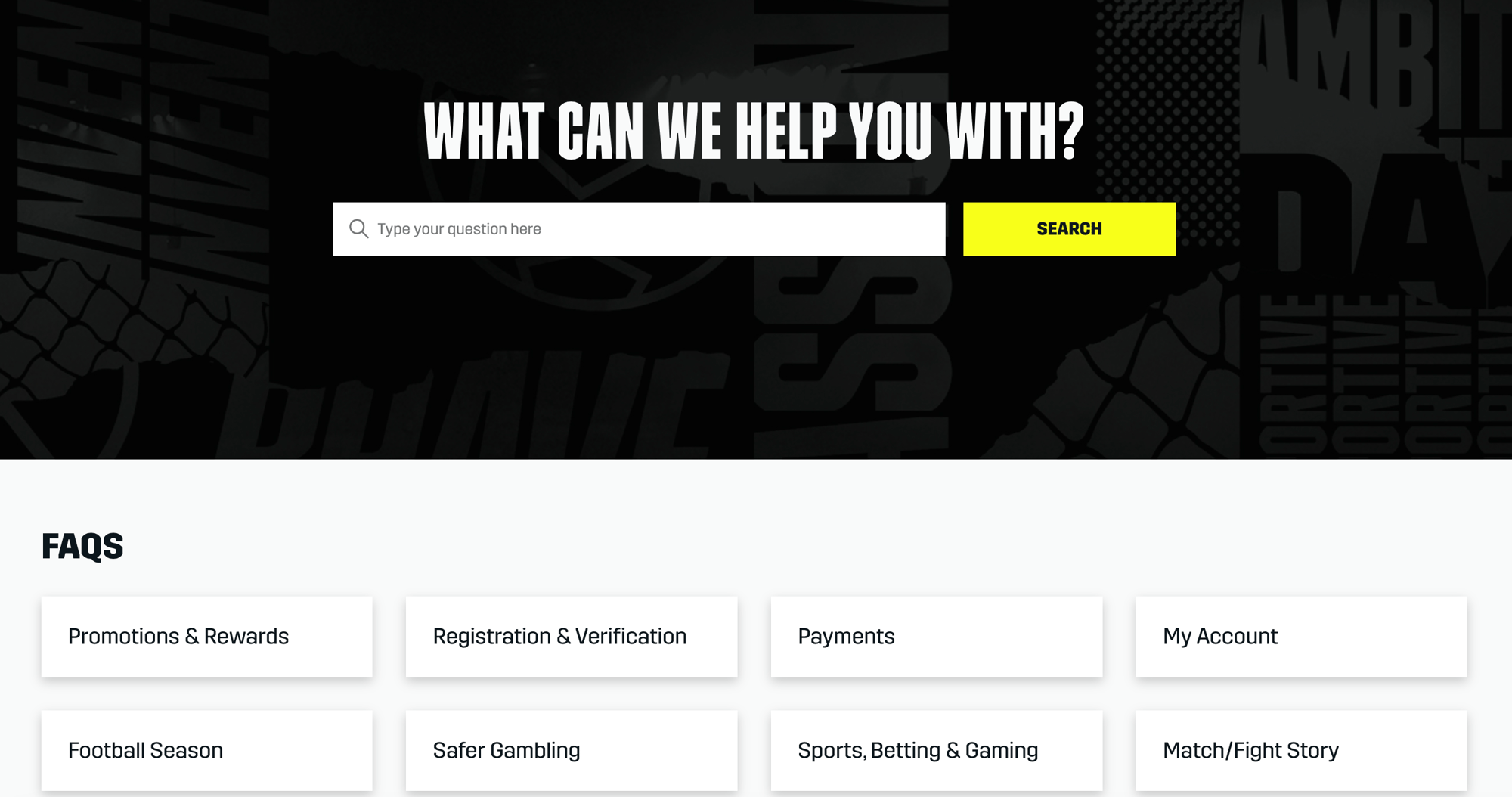 Dazn Bet help centre