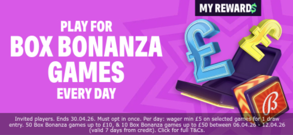 Bally Casino Box Bonanza reload offer