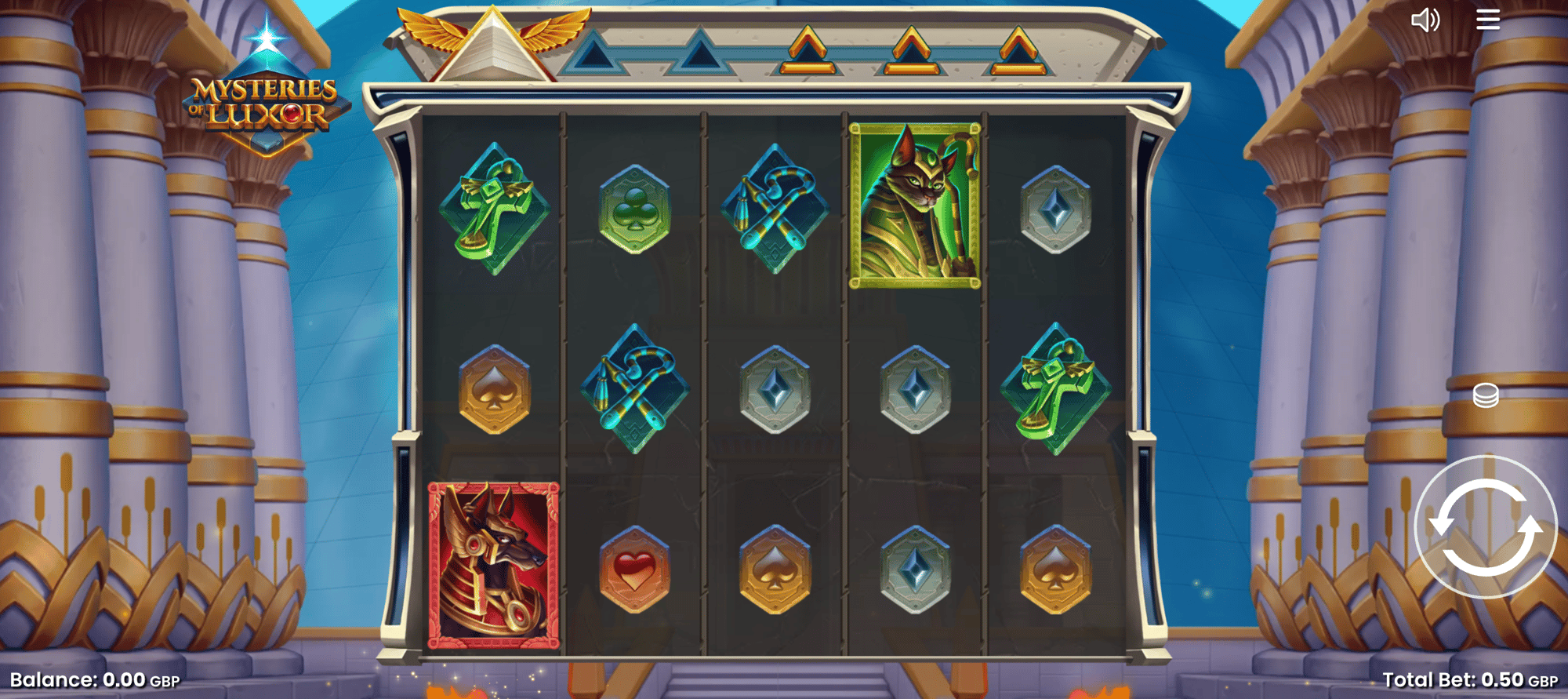 BetUK casino gameplay: Mysteries of Luxor BetUK casino gameplay: Mysteries of Luxor