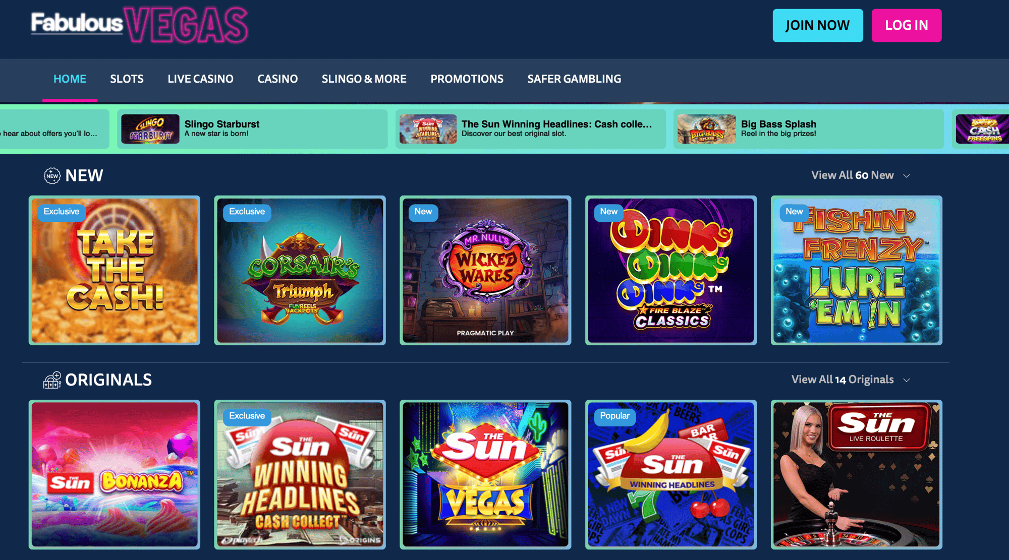 Fabulous Vegas casino homepage Fabulous Vegas casino homepage