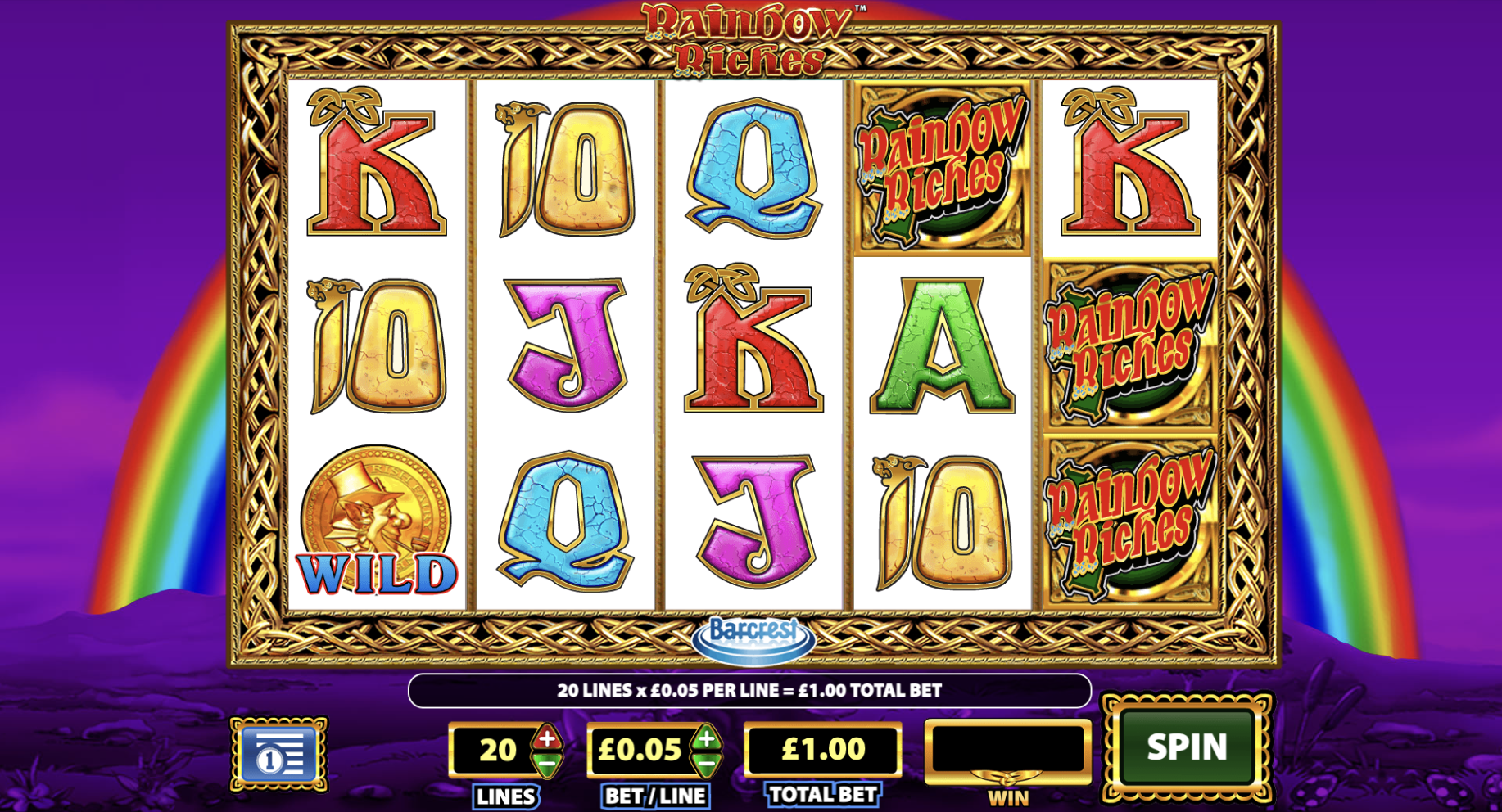 Rainbow Riches casino gameplay: Rainbow Riches Rainbow Riches casino gameplay: Rainbow Riches