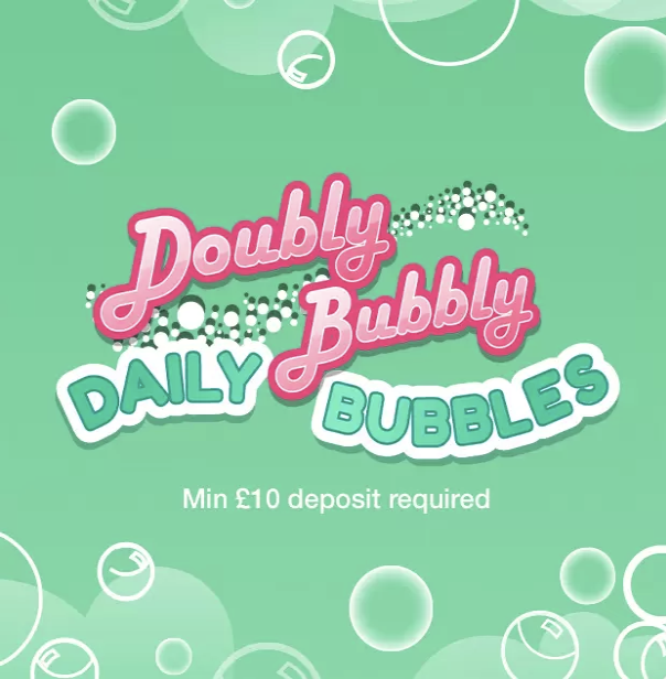 Double Bubble Bingo casino reload offer: daily bubbles