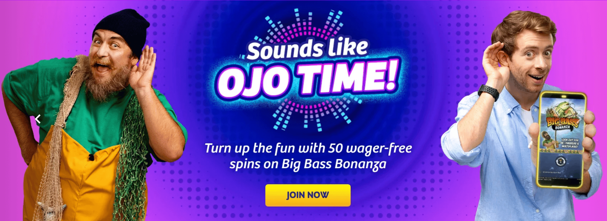 PlayOJO welcome offer: get 50 free spins when you deposit £10