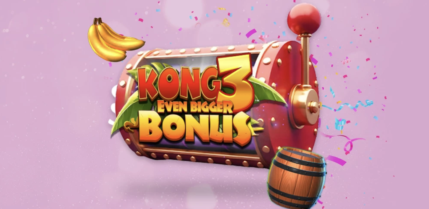 Bella Casino welcome offer: deposit and stake £10 to receive 100 free spins on Kong 3 Even Bigger Bonus