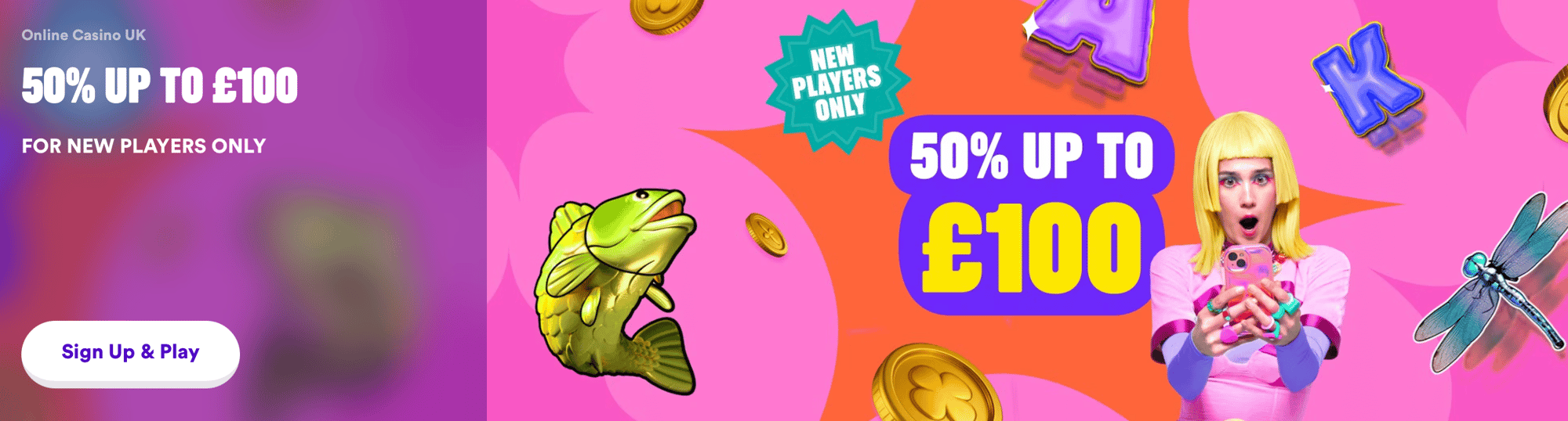 Casumo Casino welcome offer: get a 50% deposit match up to £100