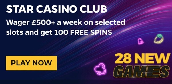 Advert for Star sports Casino club