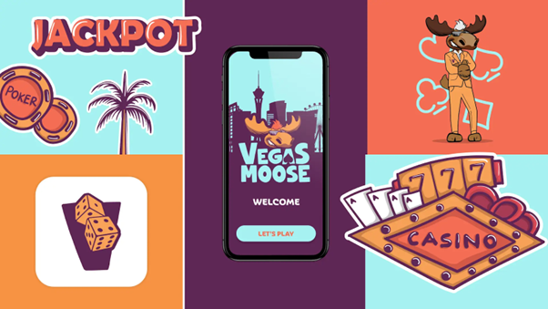 Vegas Moose logo on a mobile phone