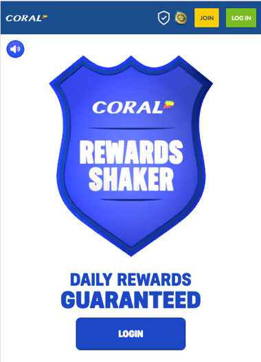 advert for the coral rewards shaker offer