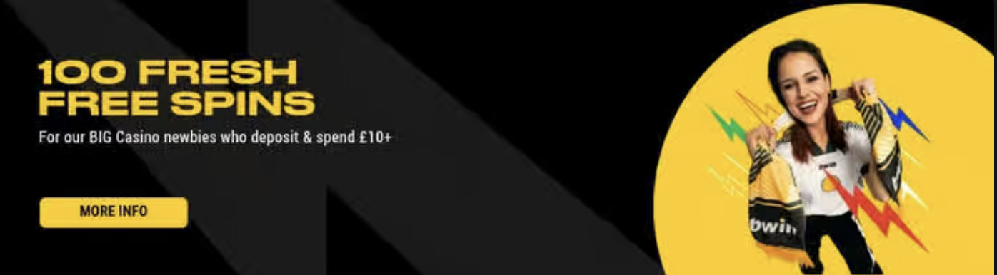 Bwin casino welcome offer: 100 free spins for BIG casino newbies who deposit and spend £10+