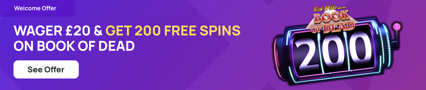 Kwiff free spins offer: wager £20 angel get 200 free spins on Book of Dead